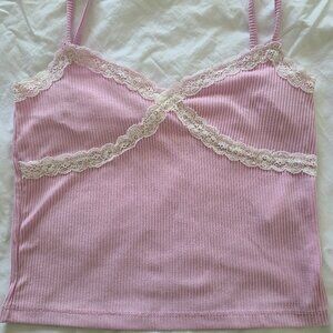 Pink T-shirt.  Very gentle and cute Cropp brand, size M, polyester composition.